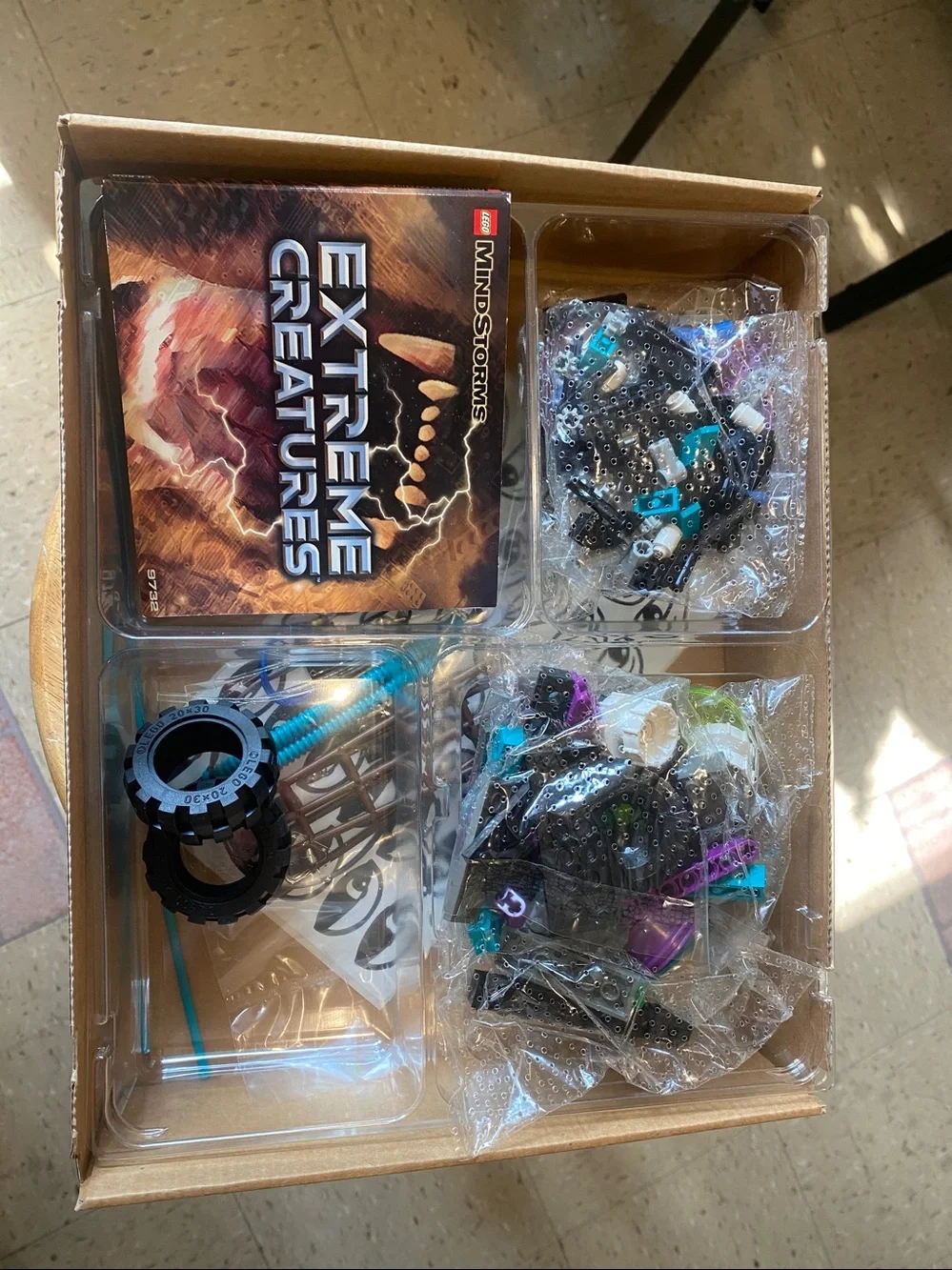 Lego box opened